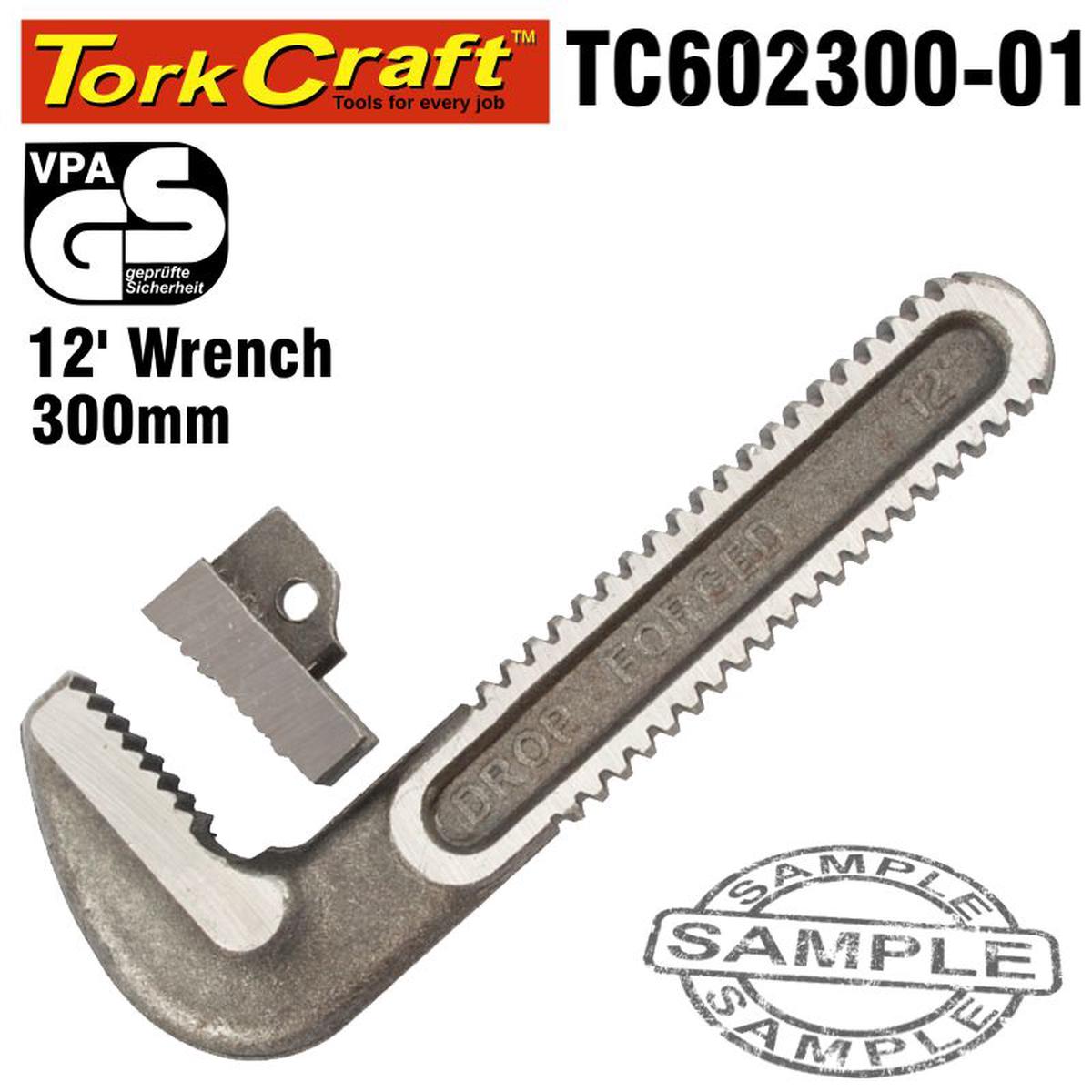 Tork Craft Repl. Jaw Set Pipe Wrench Heavy Duty 300Mm