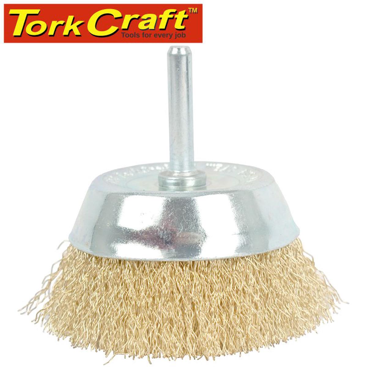 Tork Craft Wire Cup Brush 75Mm X 6Mm Shaft Blister