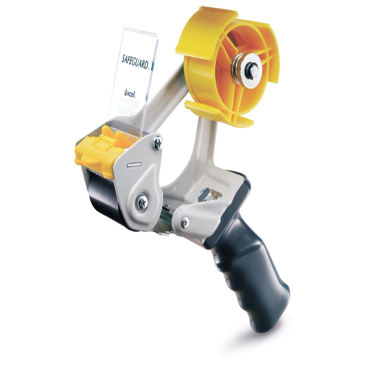 Heavy Duty Metal Frame Hand Held Packaging Tape Dispenser - Fits 2 Inch Tape