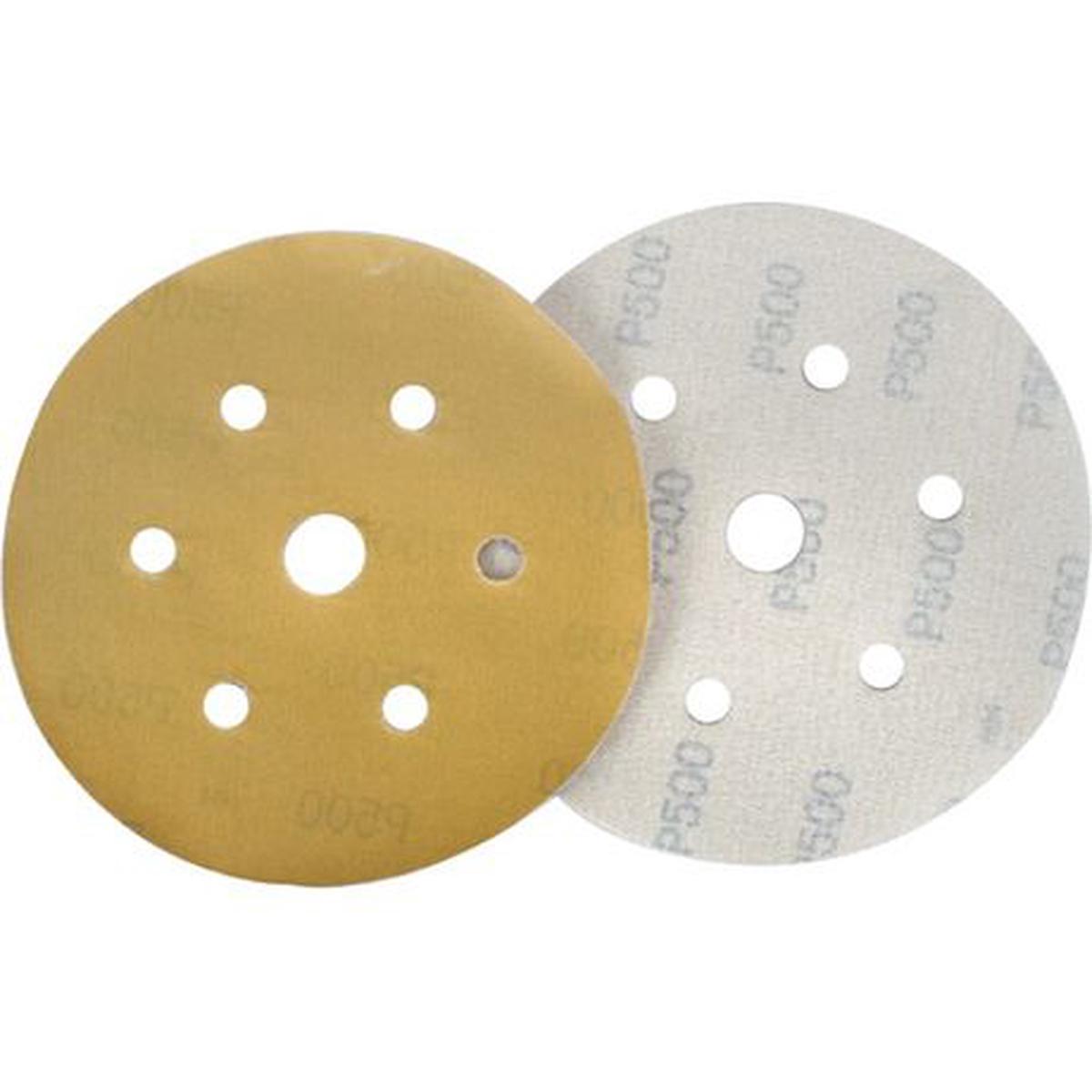 Tork Craft Gold Disc (50 Pieces) 40 Grit 150Mm X 6+1 Holes Hook And Loop