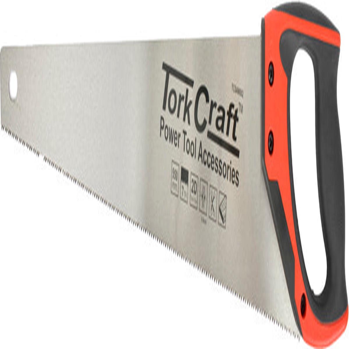 Tork Craft Hand Saw 550Mm 7Tpi 0.9Mm Temp. Blade Abs Handle