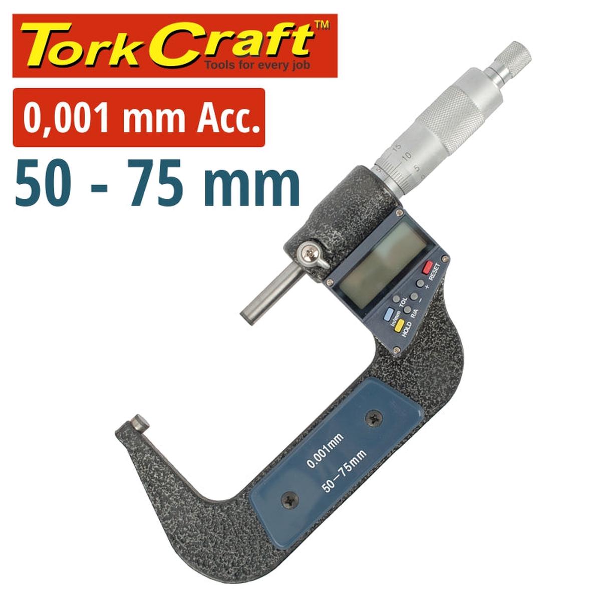 Tork Craft Micrometer 50-75Mm Digital