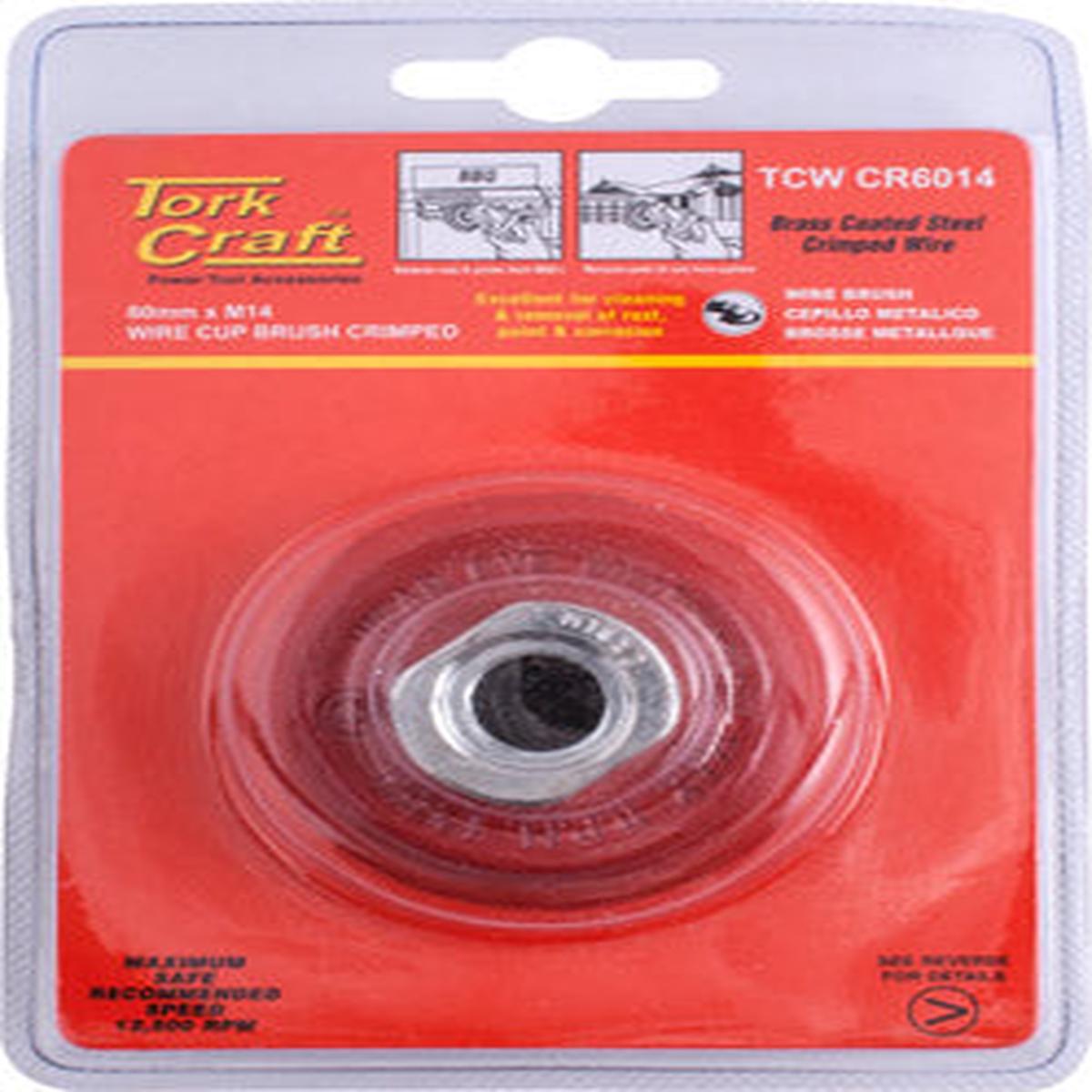 Tork Craft Wire Cup Brush Crimped 60Mmxm14 Blister