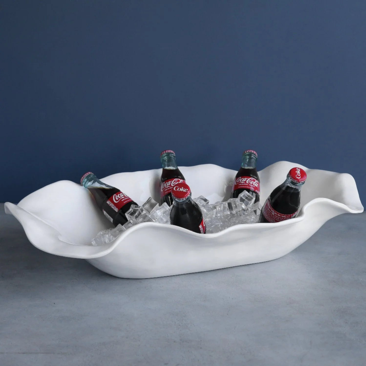 VIDA Havana Extra Large Oval Centerpiece (White)