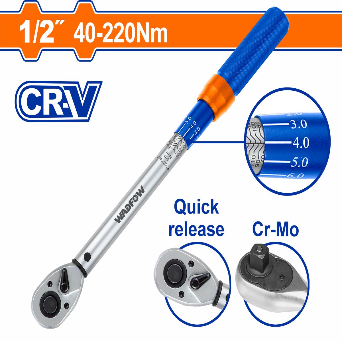 Wadfow Preset torque wrench 1/2
