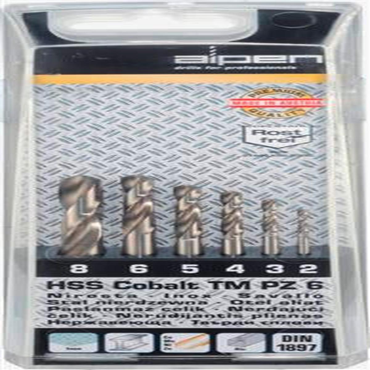 Cobalt Drill Bit Set 2-8Mm Stubby