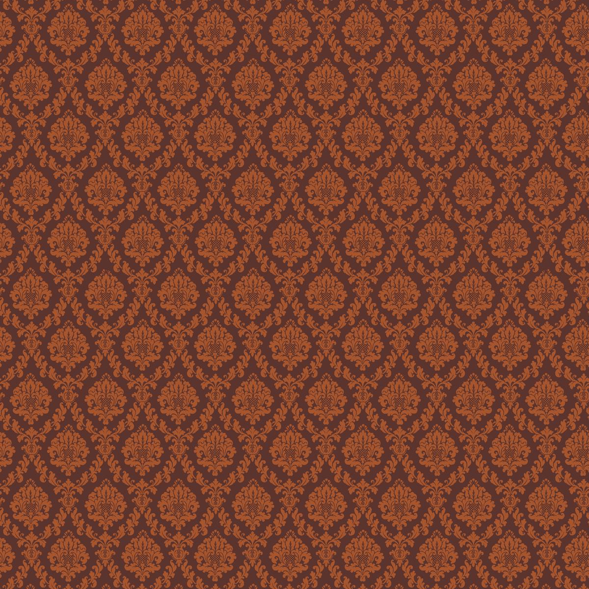 Grand Brocade on Brown Fabric