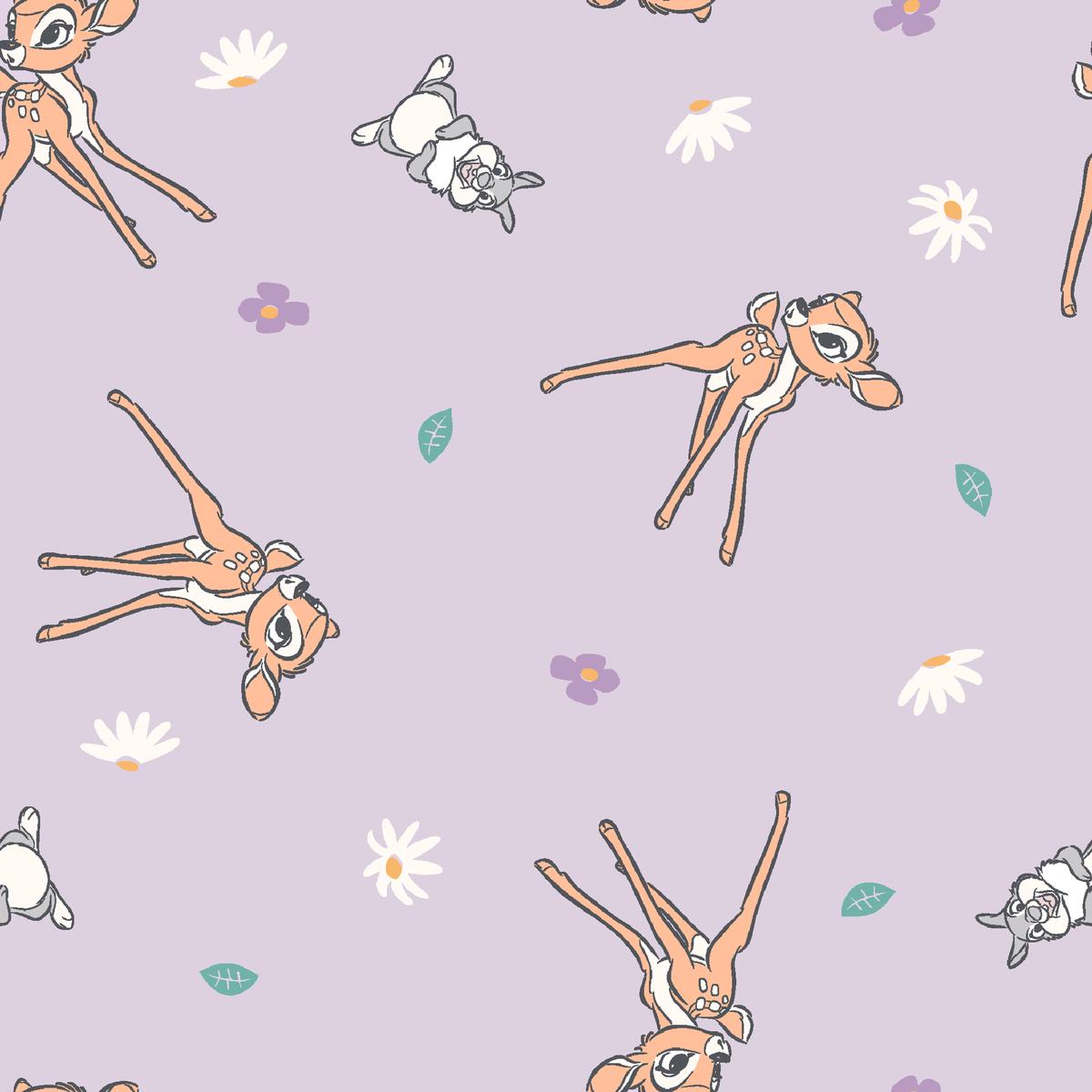 Bambi and Thumper Forest Daisy Fabric