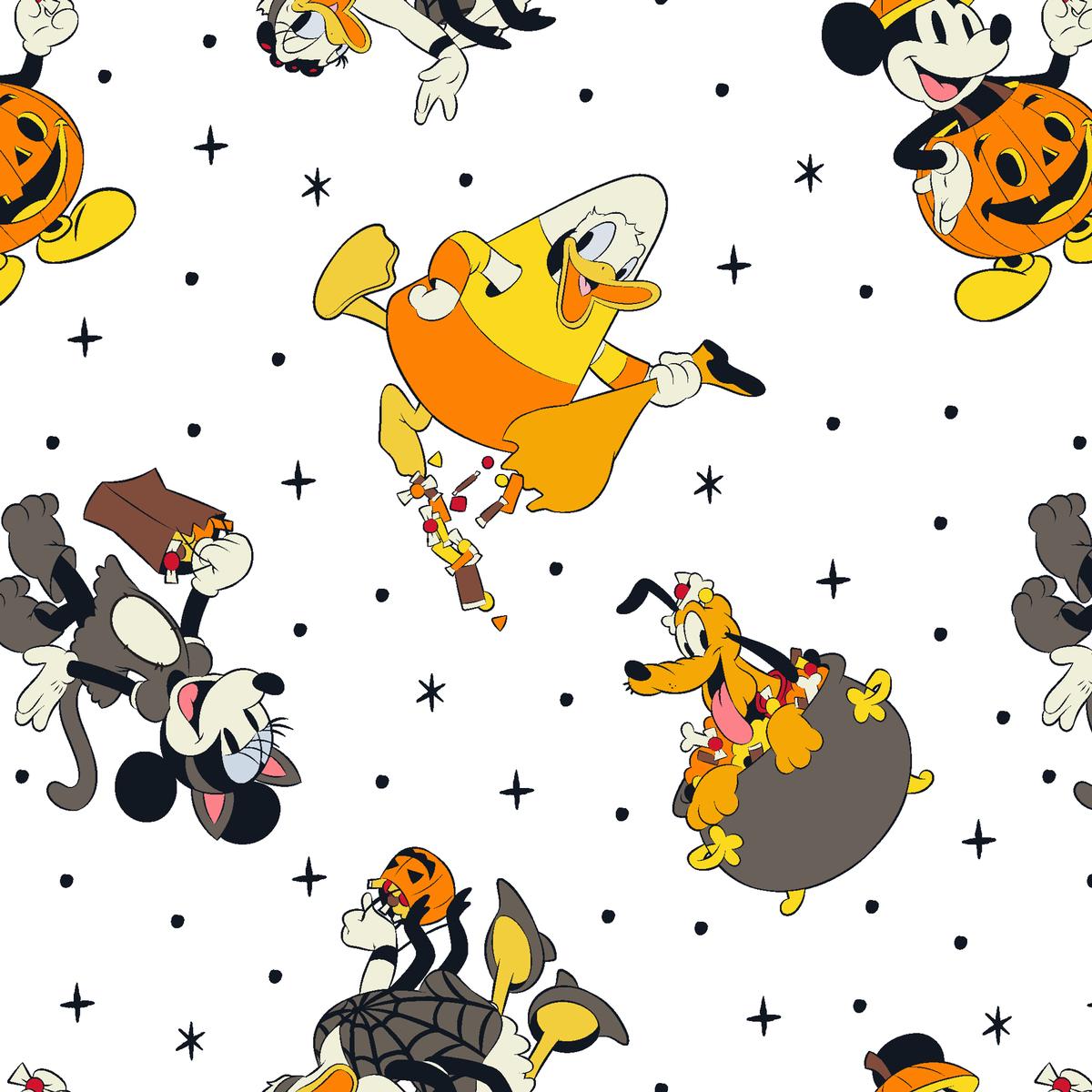 Disney Mickey & Friends White Halloween Costume Fabric