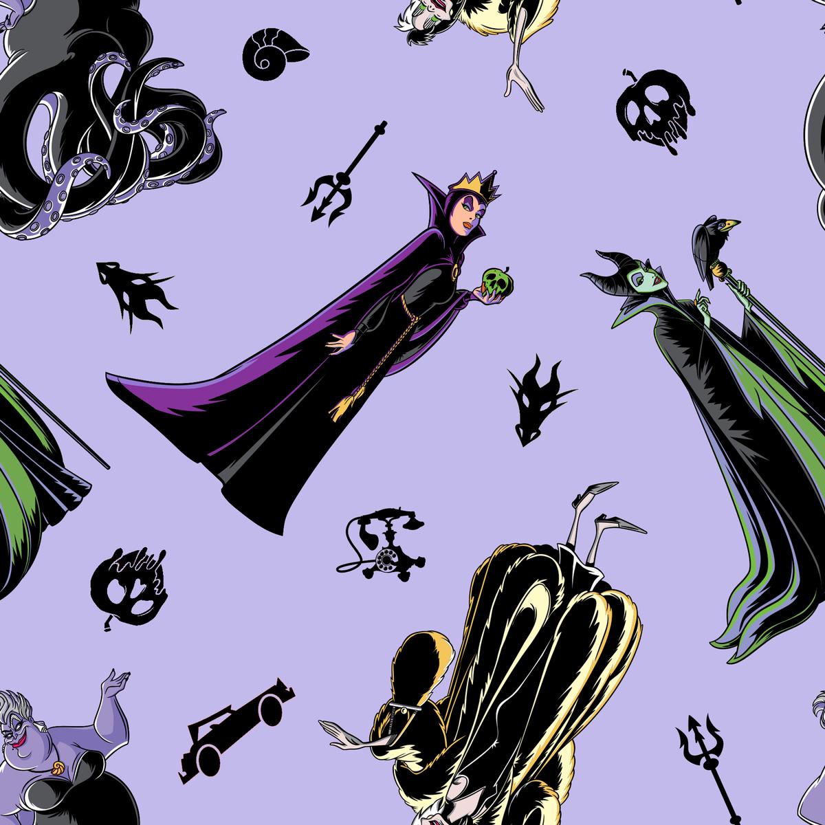 Disney Villains Powerful Stance Fabric