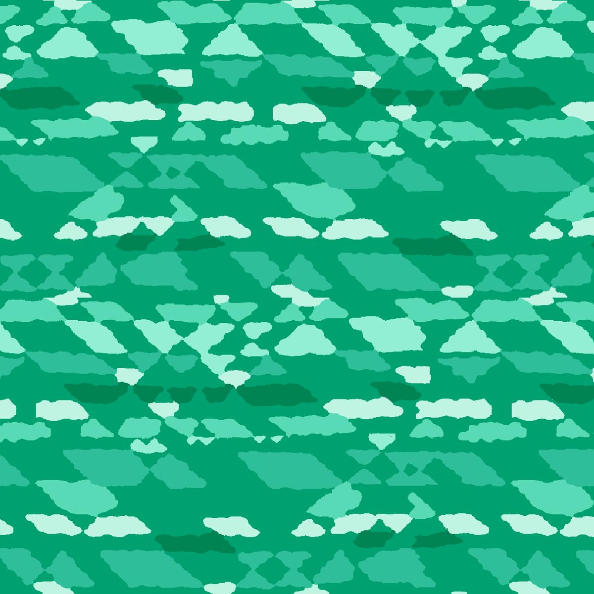 Donte on Green Fabric