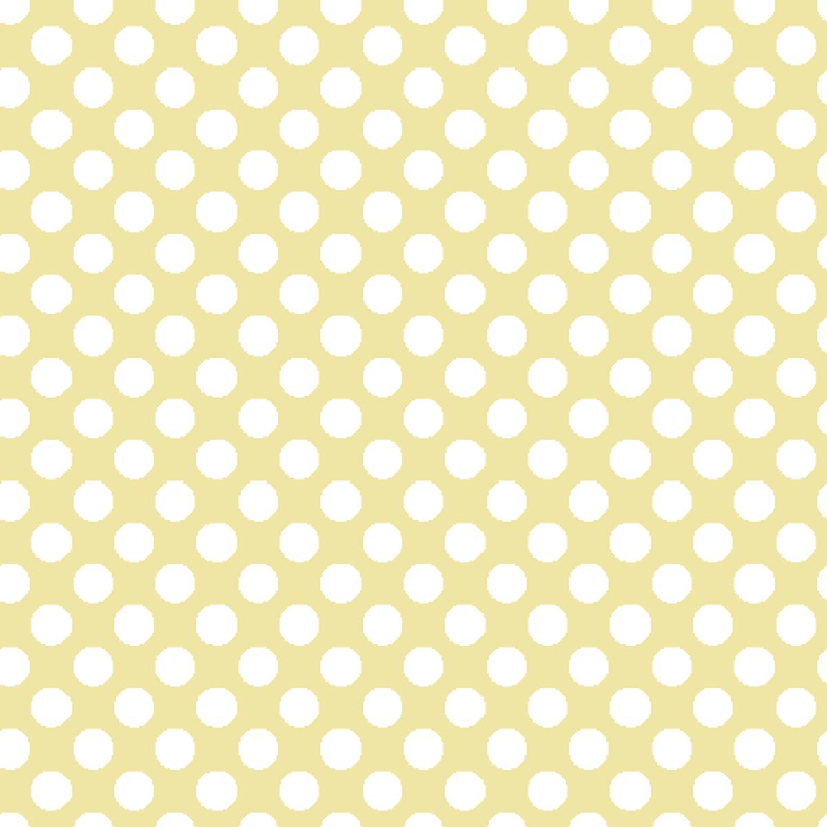 Mini Dots on Yellow Fabric
