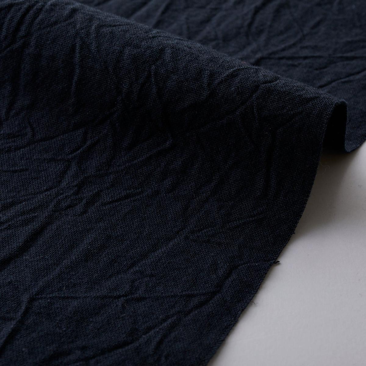 Nuno to Mono Cotton Linen Washed Canvas - Black YKA-510-1