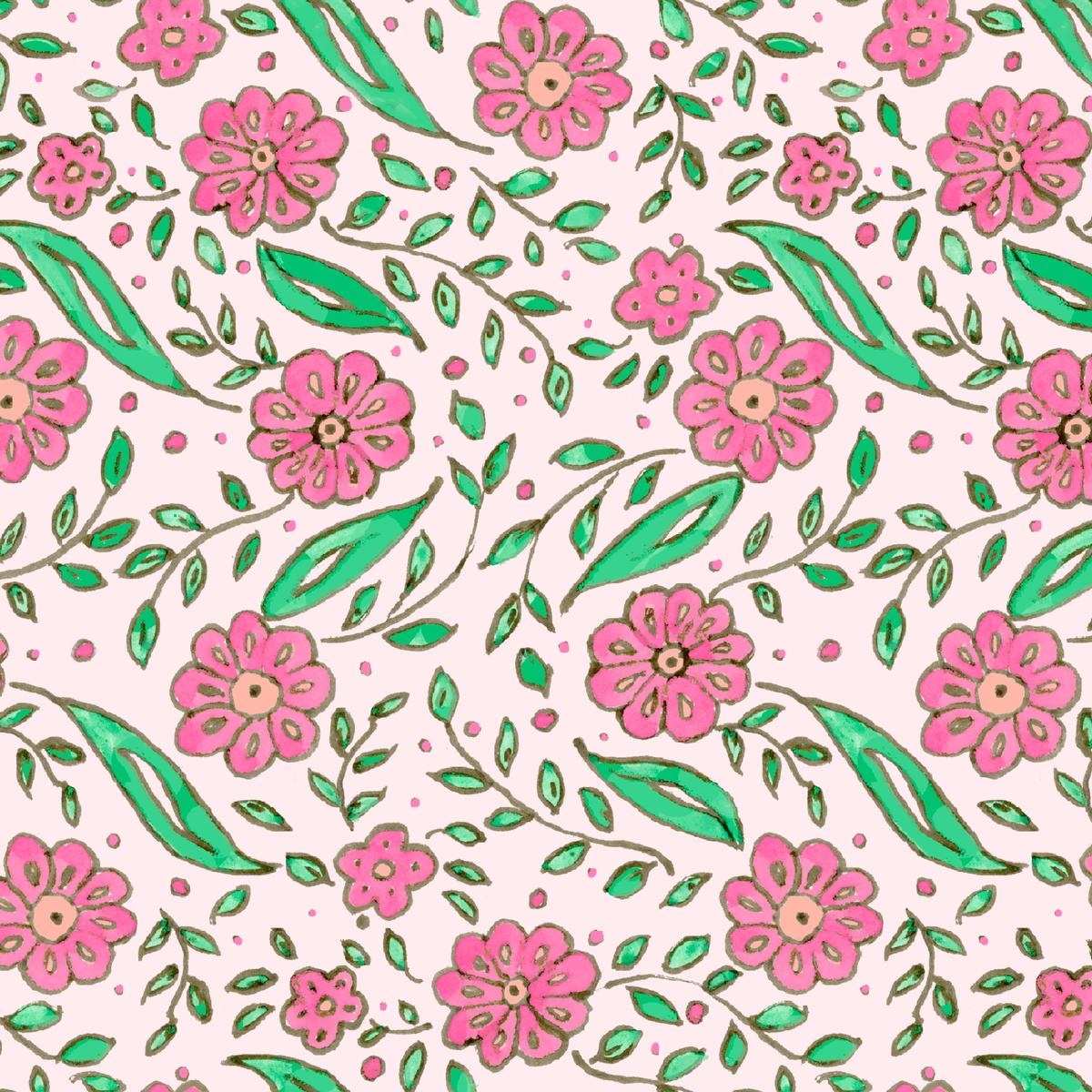 Susan Winget - Bloom Joy - Pink Floral Fabric