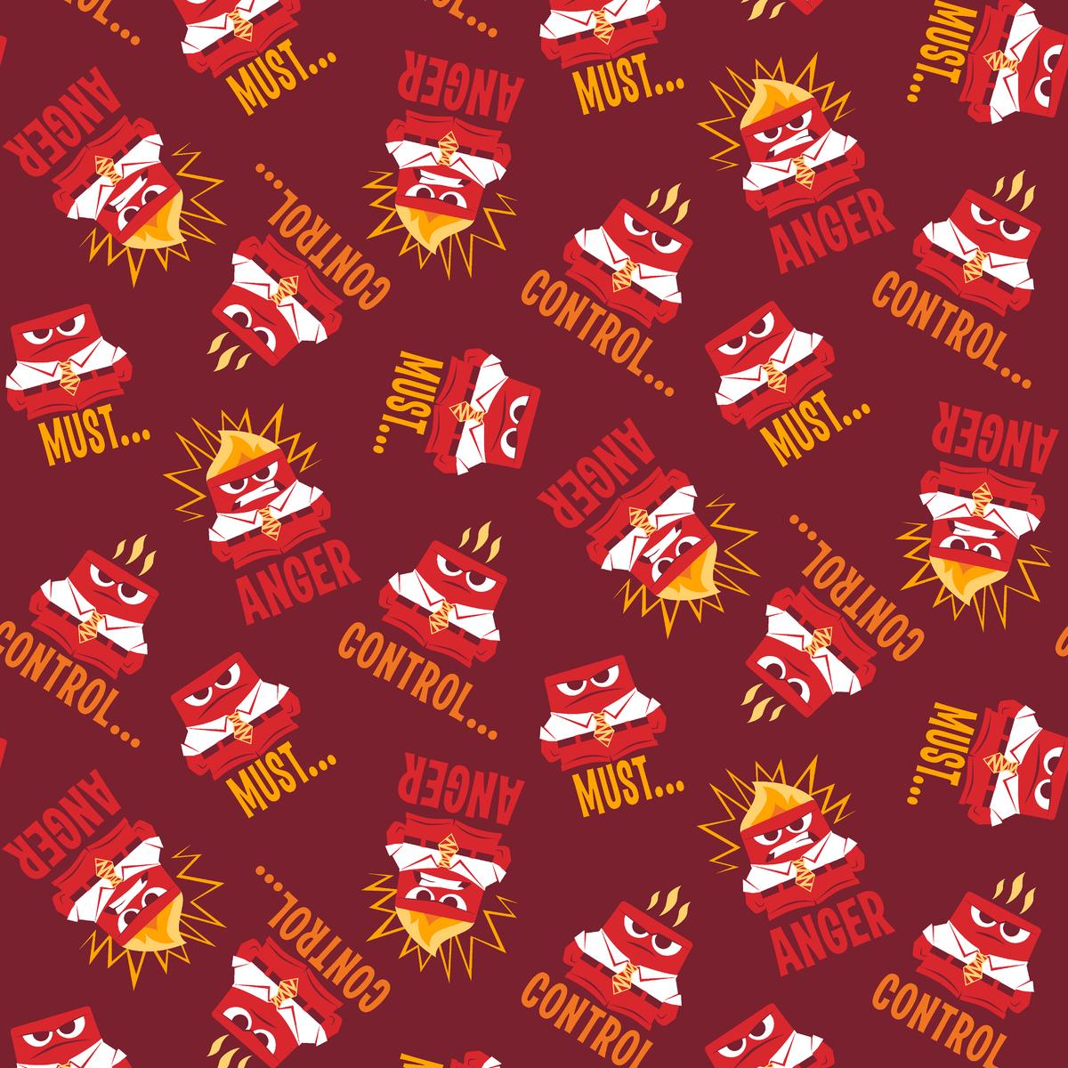 Disney and Pixar's Inside Out Anger Fabric