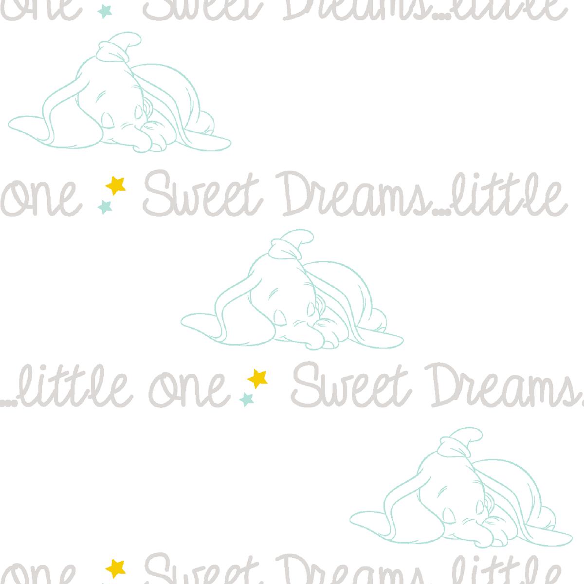 Disney Dumbo Sweet Dreams Baby Nursery Pattern Fabric