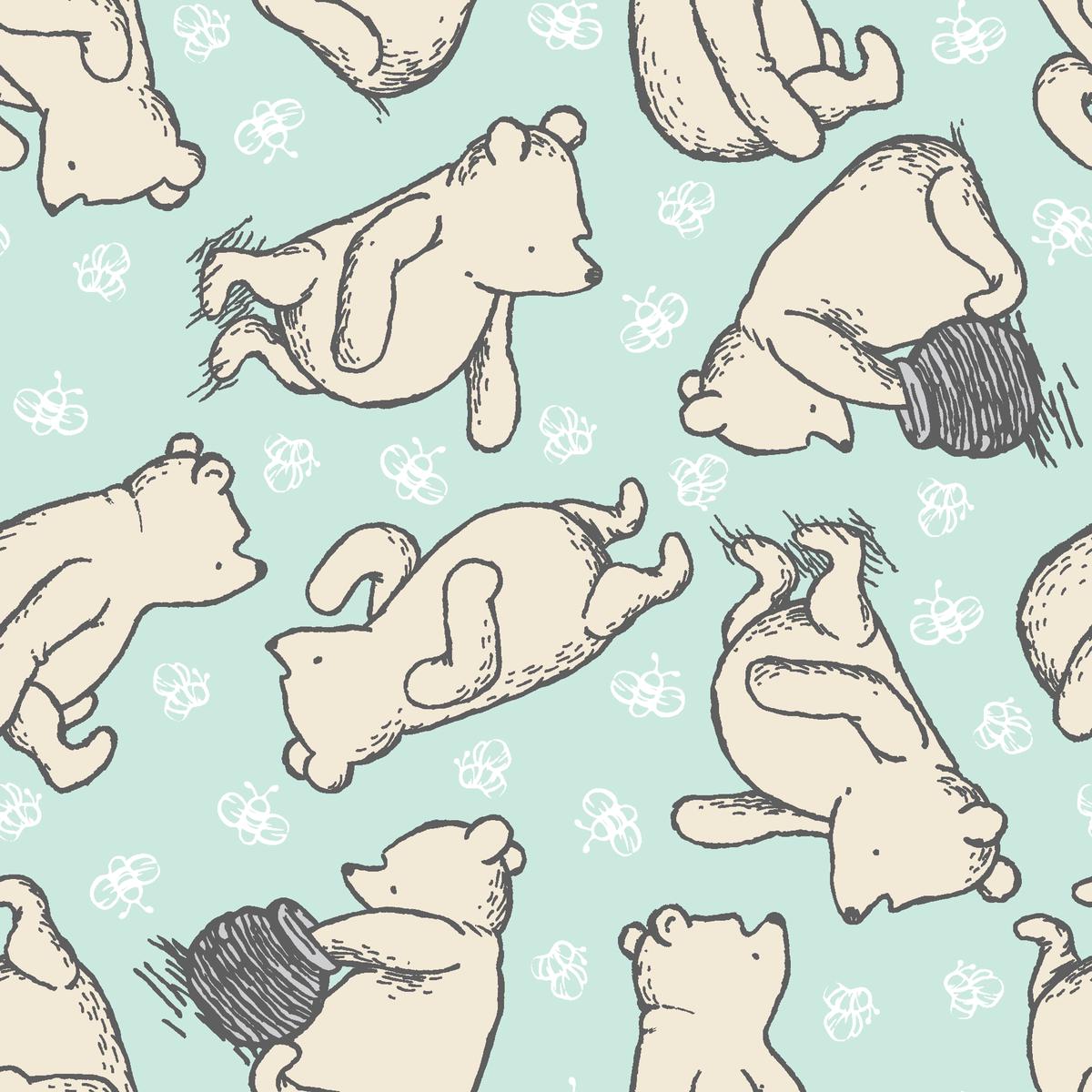 Disney Winnie the Pooh Honey Bees Fabric
