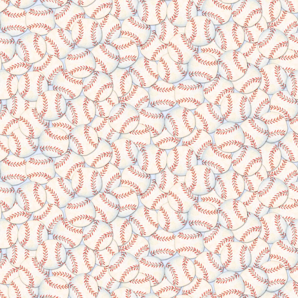 Susan Winget Packed Baseball Fabric