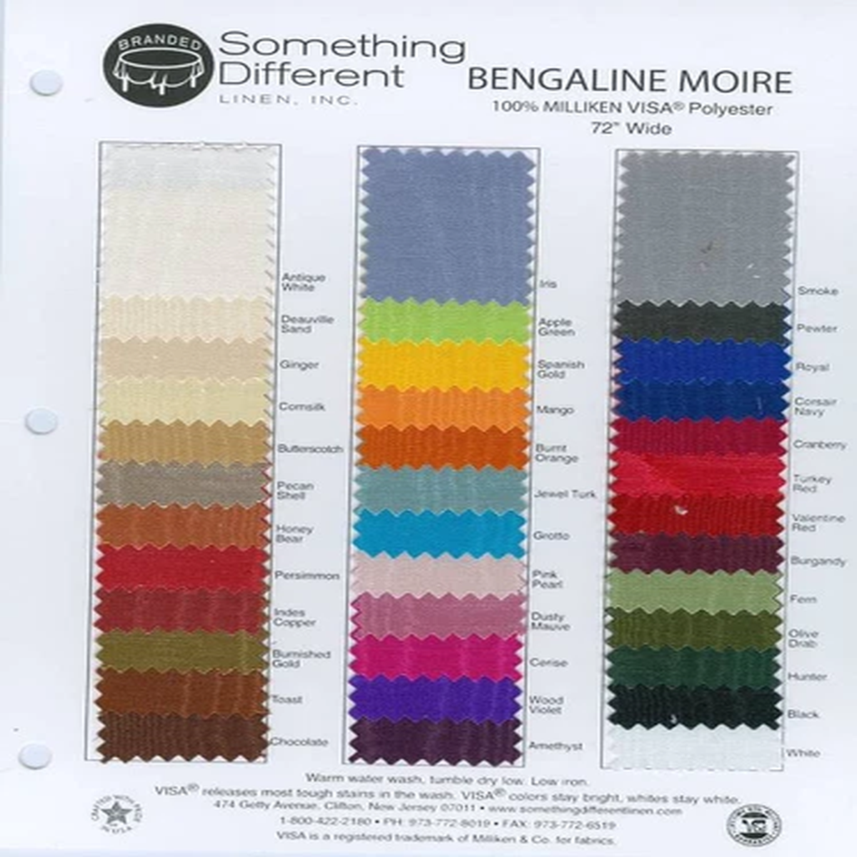 Blackout Drapery Fabric White Lining Sold by Yard 110
