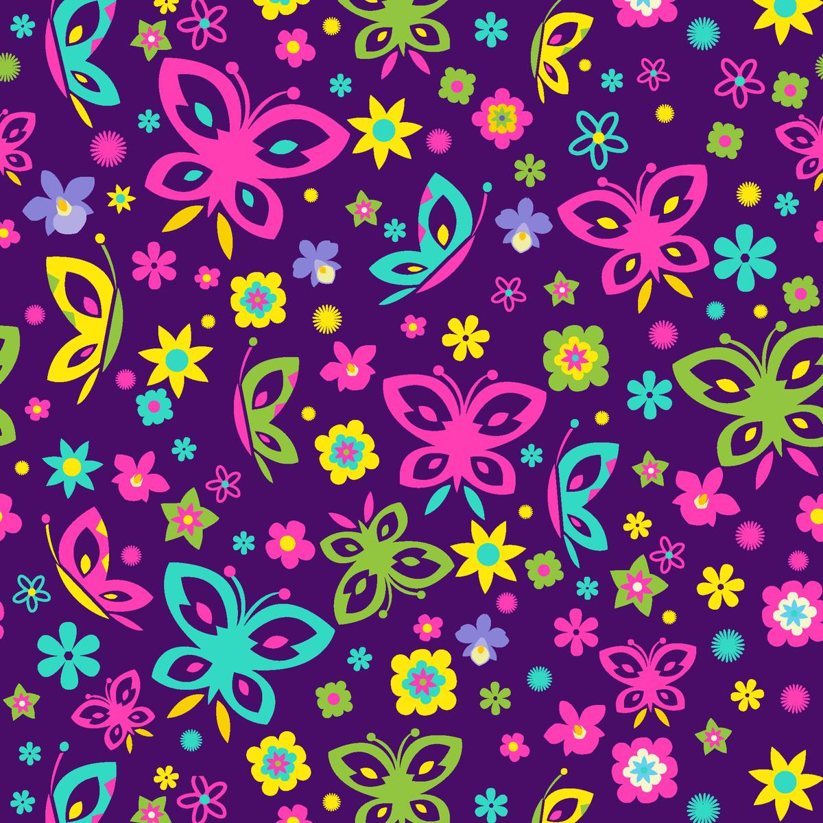 Disney Encanto Purple Butterfly Charm Fabric