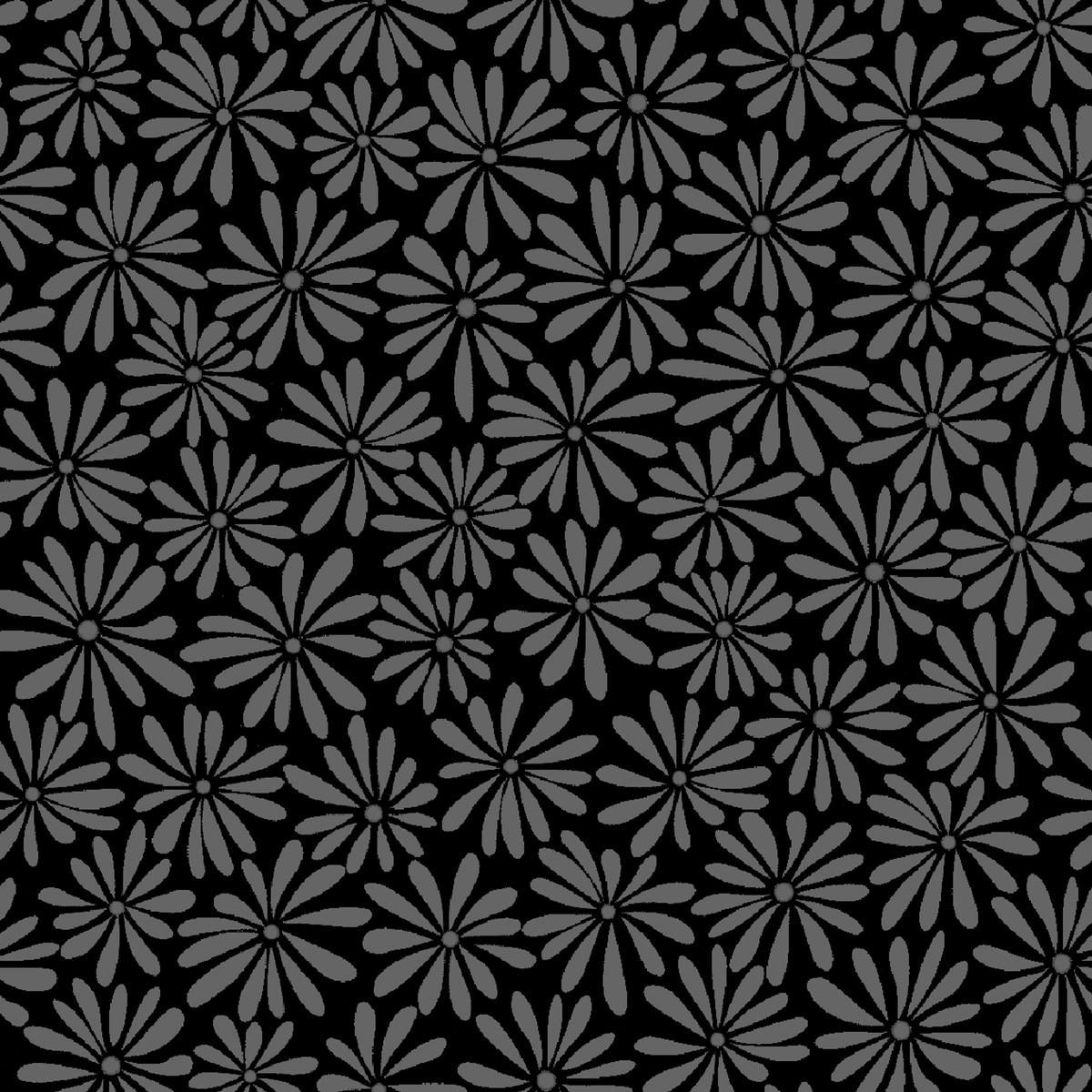 Grayscale Daisy Ditsy Scatter by Nicole Tamarin Fabric