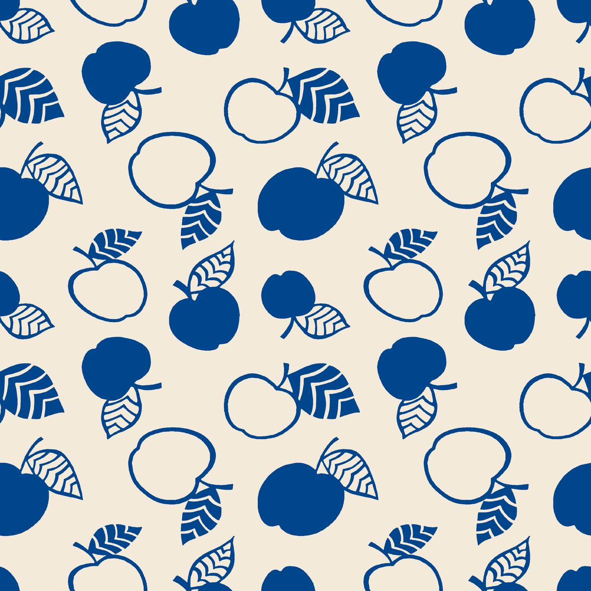 Apple Orchard - Minimalist Fruit Fabric