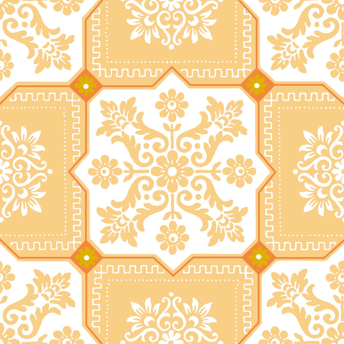 Ronan on Yellow Fabric