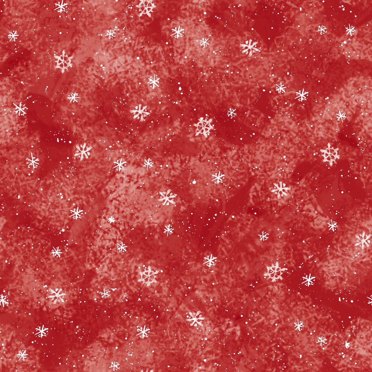 Susan Winget Snowflake Sprinkle Red Fabric