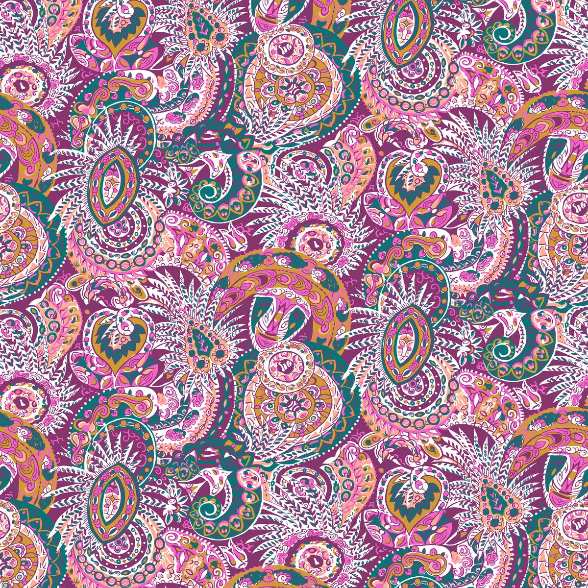 Whirl Wind, Pink Magenta Fabric