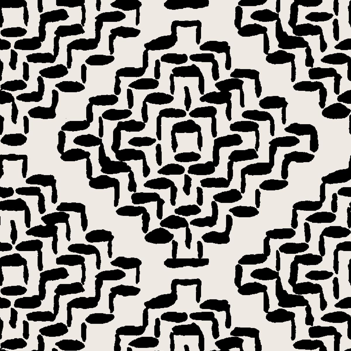 Cordoba on Black Fabric
