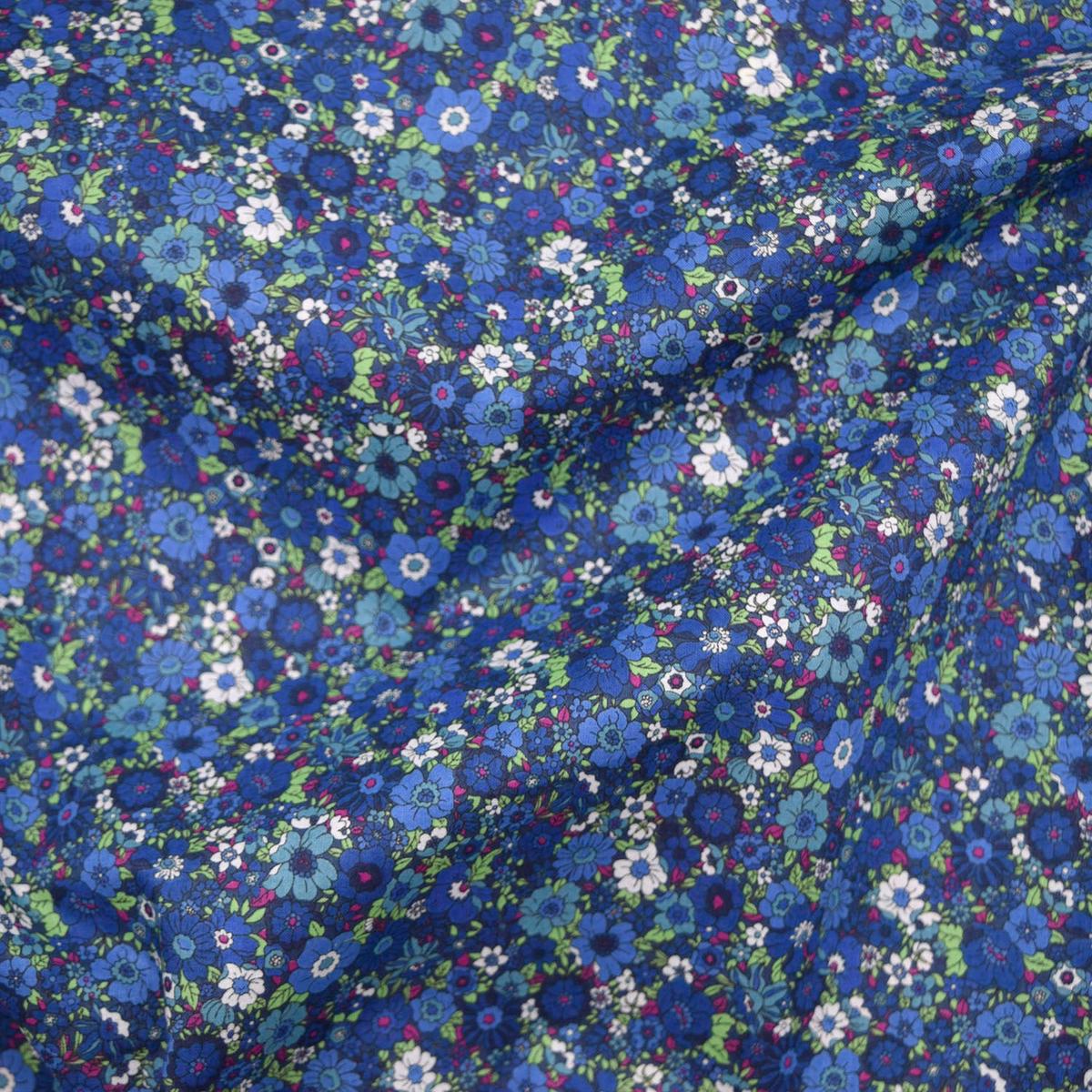 Flownny Mini Flowers Cotton Lawn - Navy NFA-1030-31