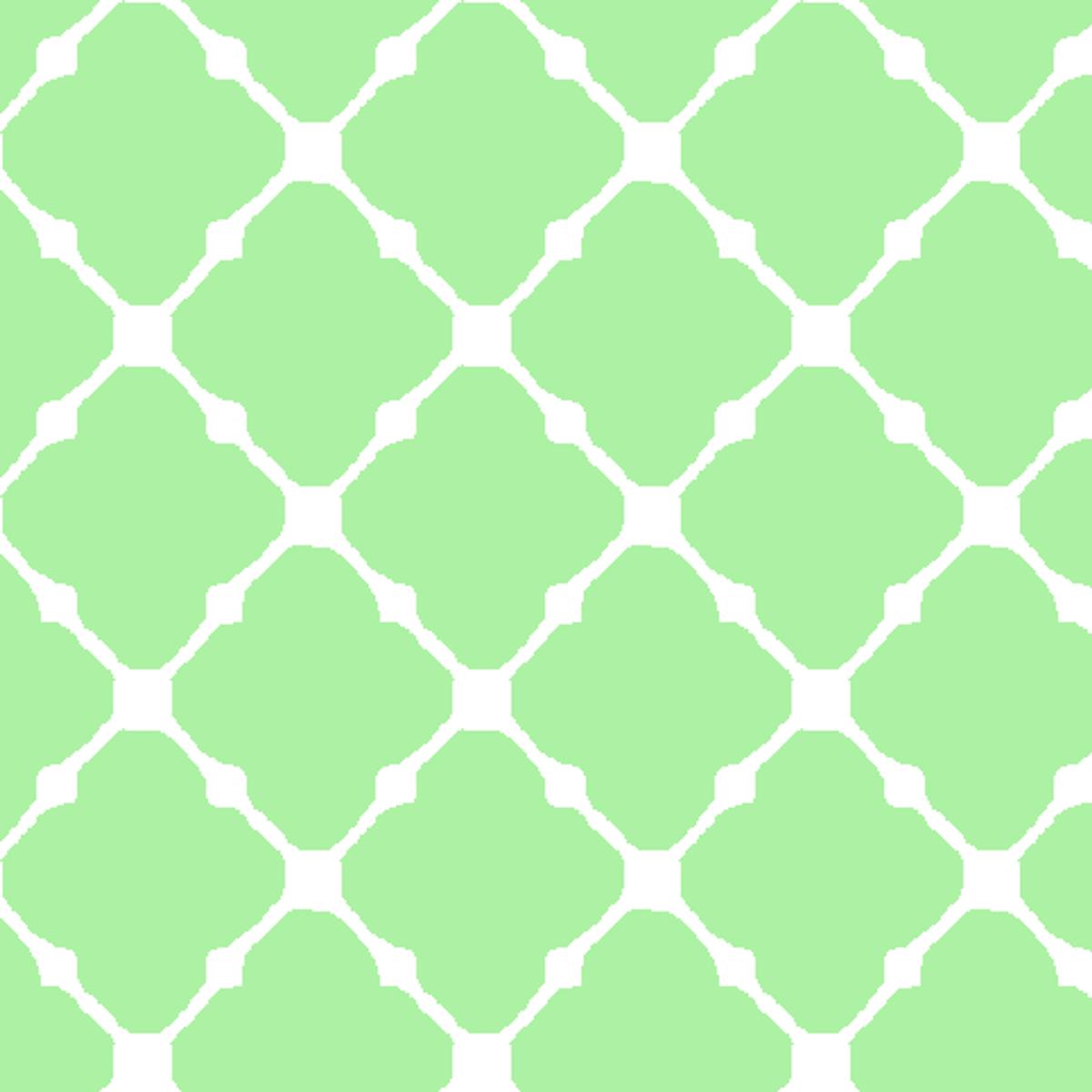Lattice Weave on Bright Green Fabric