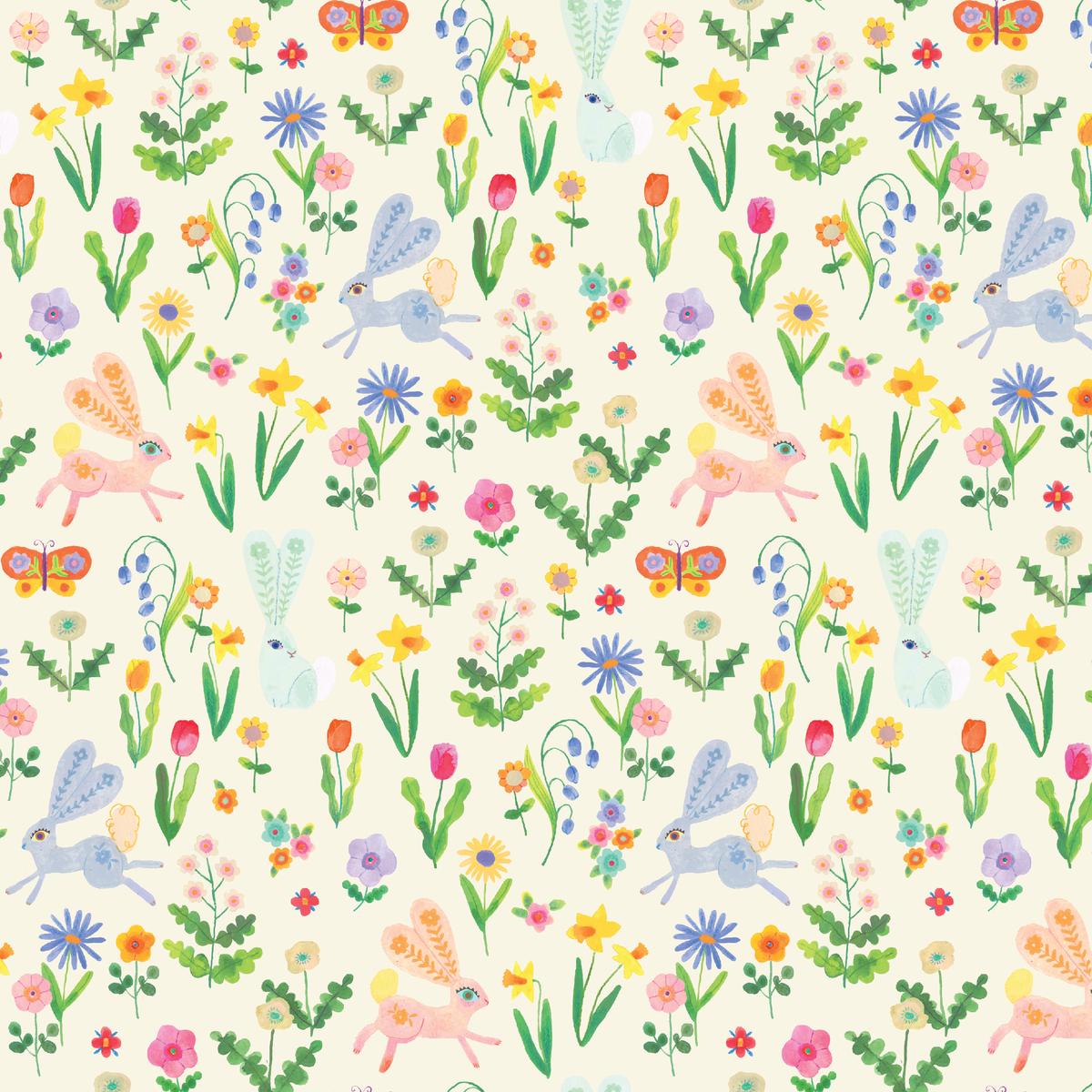 Shannon Snow Garden Creatures on Cream Fabric
