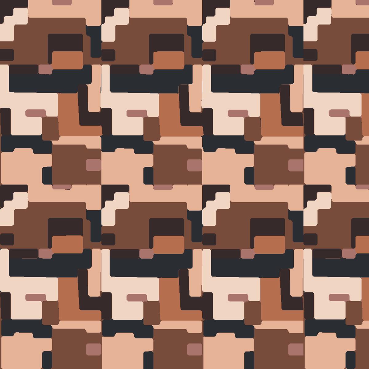 Basalt on Brown Fabric