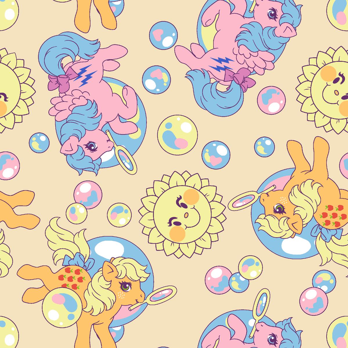 Hasbro My Little Pony Sunshine and Bubbles Fabric