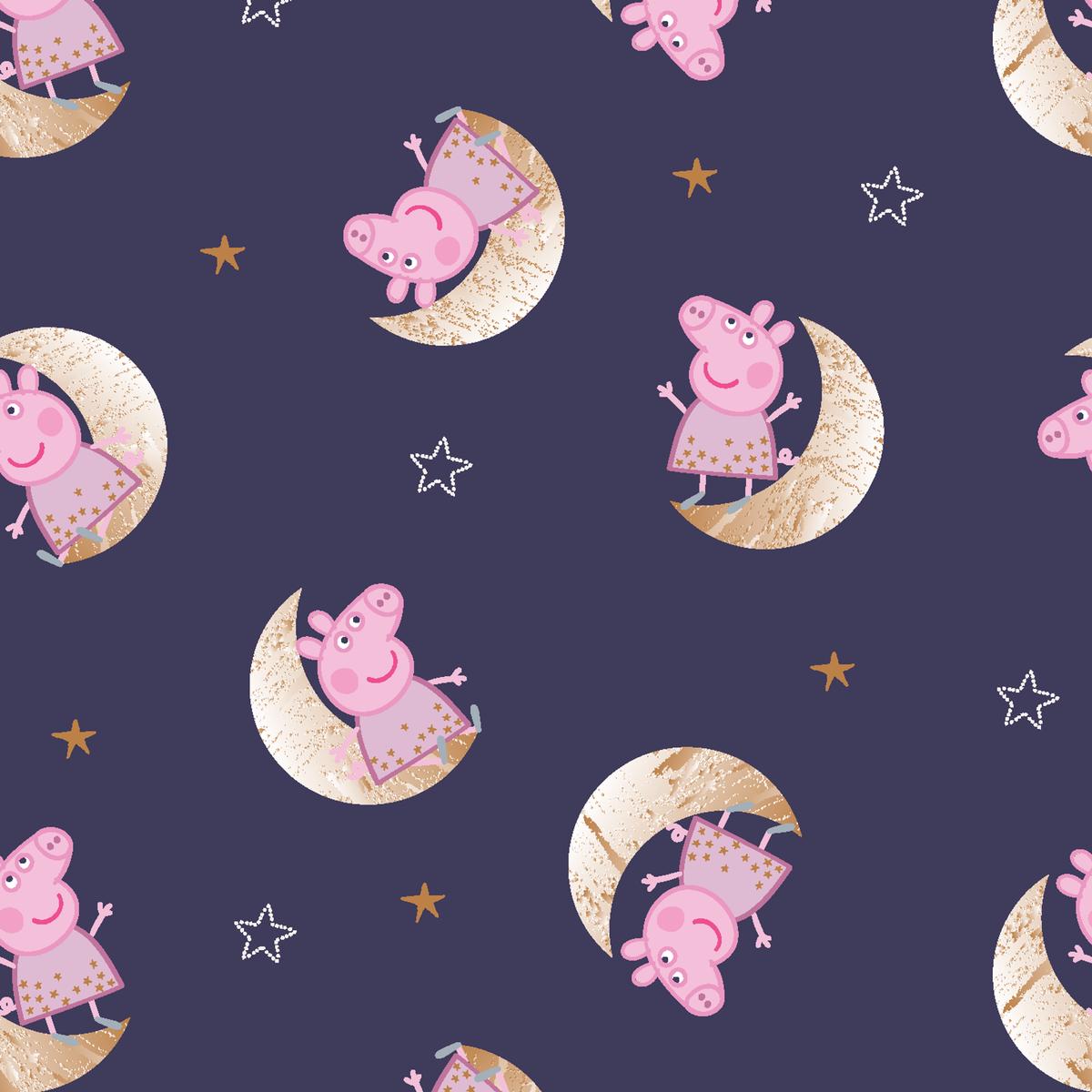 Hasbro Peppa Pig Moon Stars Toss Fabric