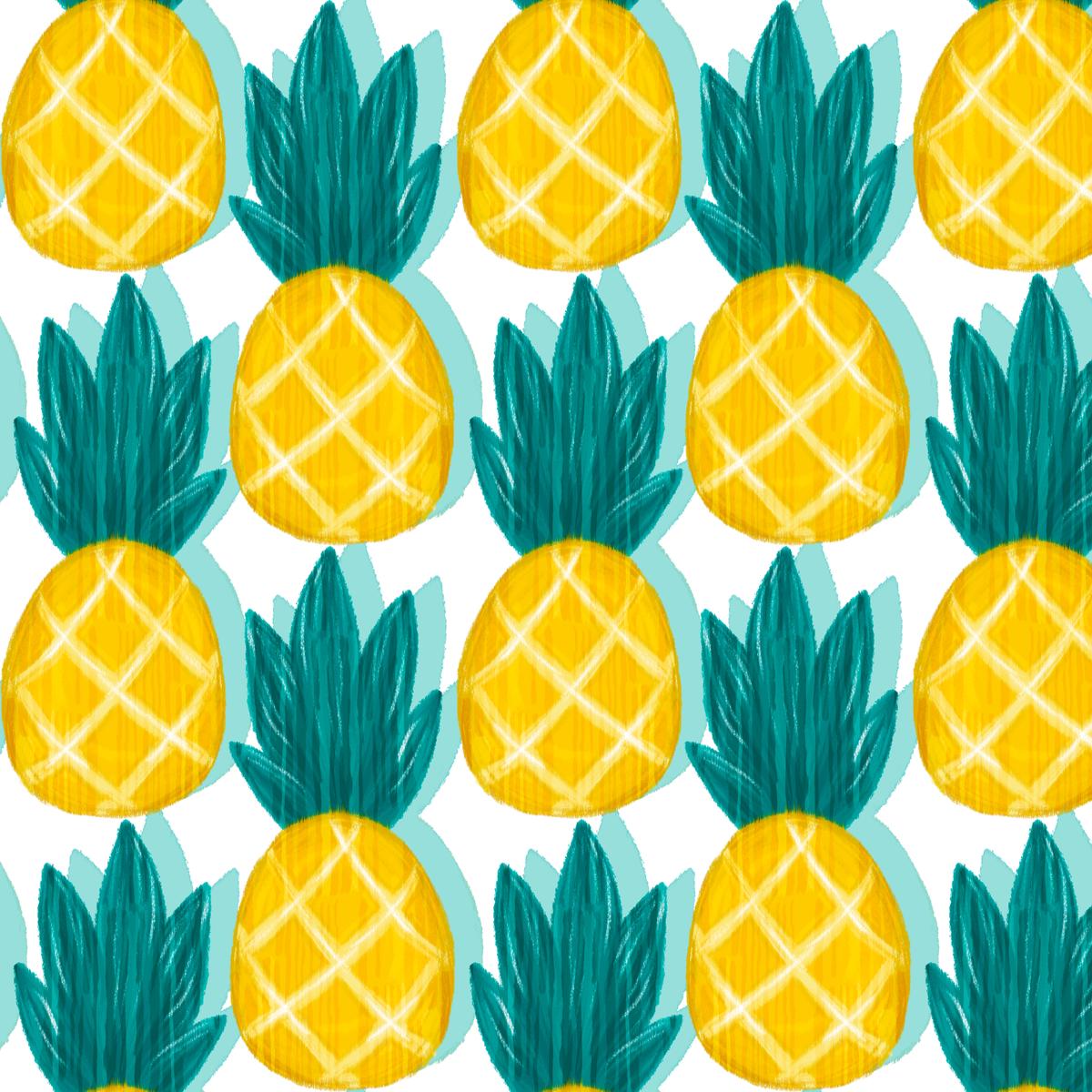 Pineapple Parade - Tropical Fruit Fabric