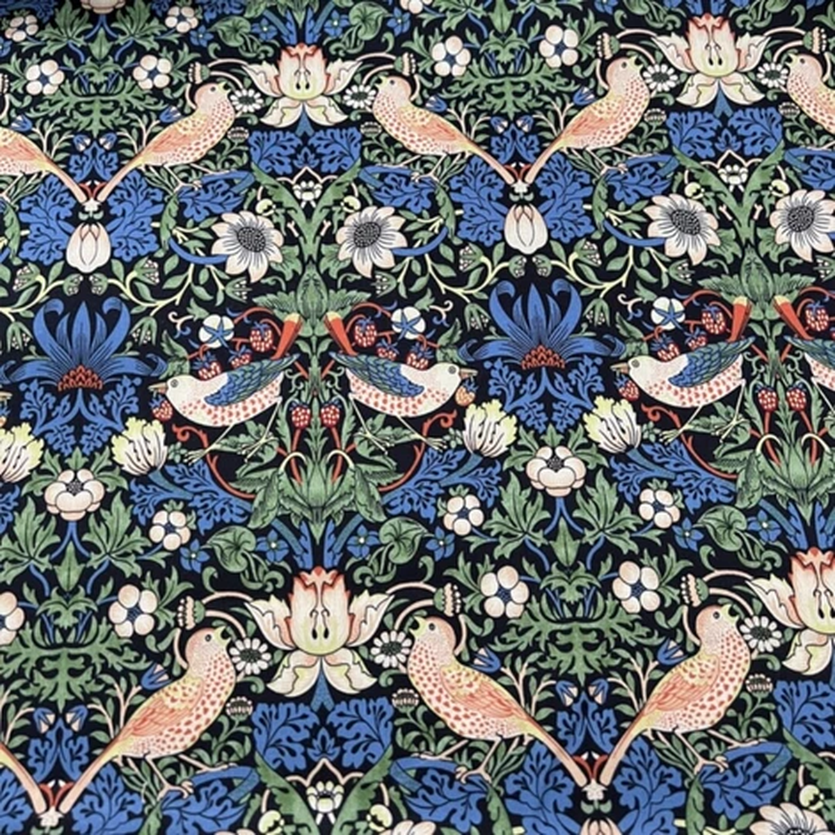 William Morris Strawberry Thief Printed 100%Cotton Fabric for Sewing DIY 43