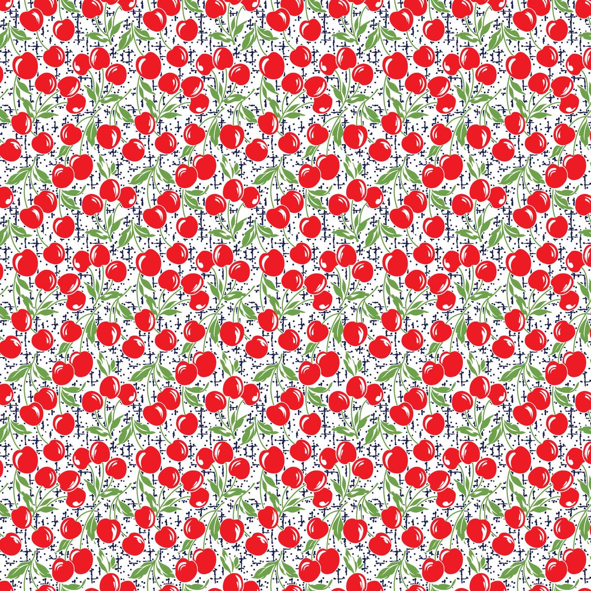 Cherry Soda - Pop Art Fruit Fabric