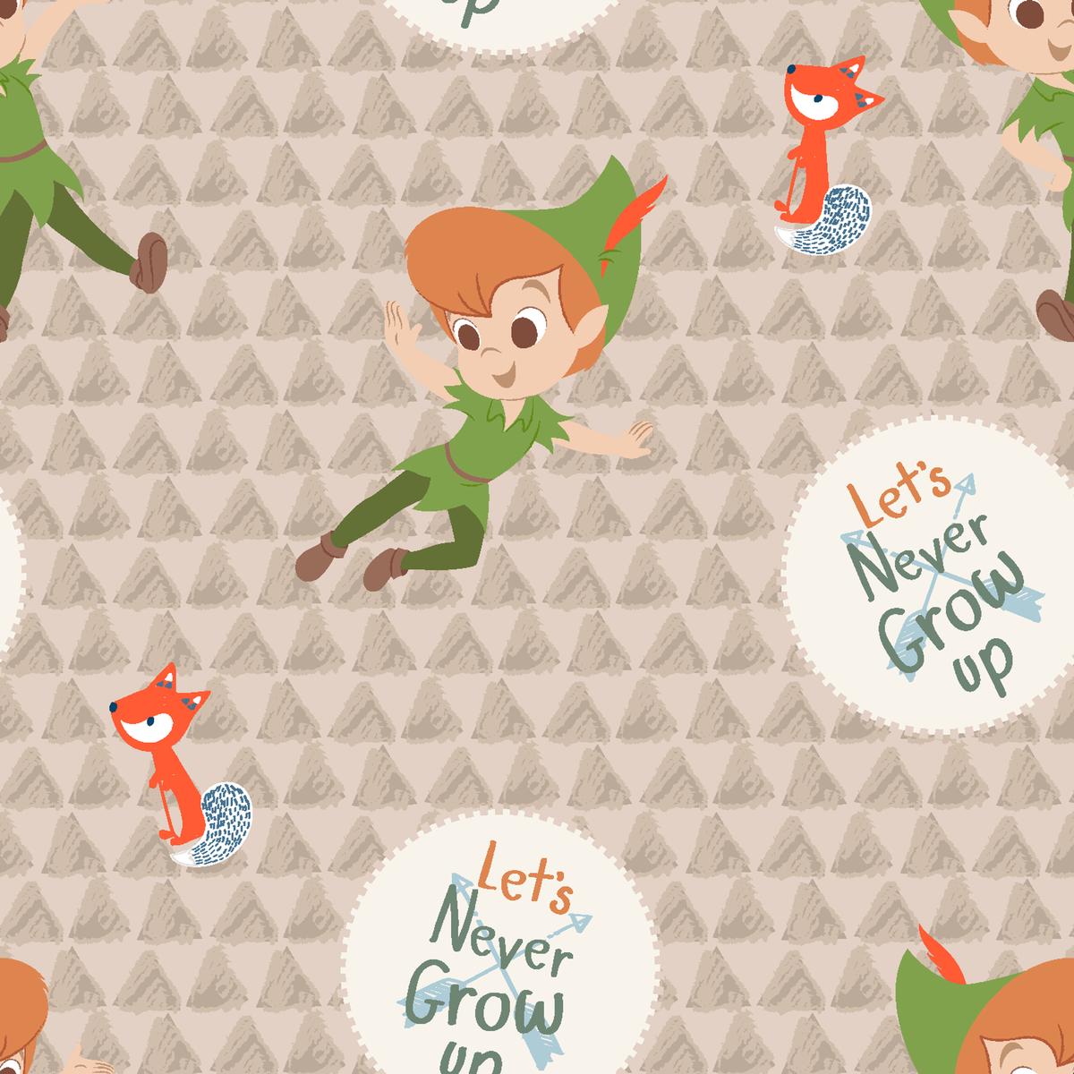 Disney Peter Pan Never Grow Up Fabric