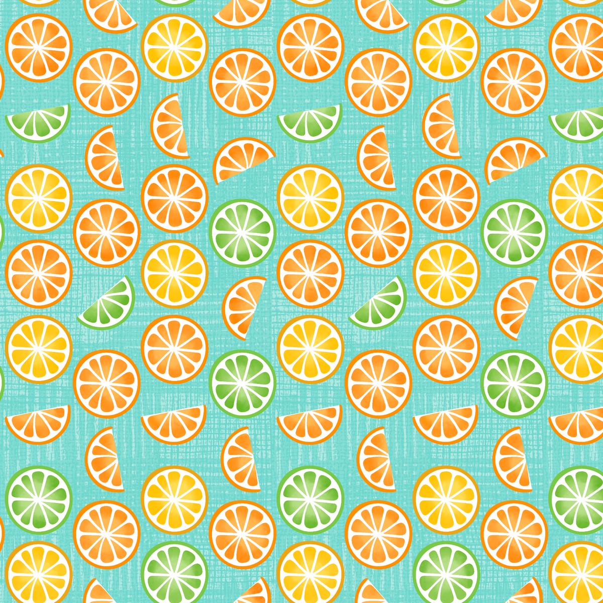 Summer Slices - Bold Citrus Fabric
