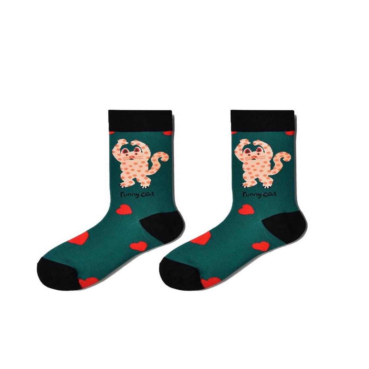 Chaussettes Chat Funny Cat Love