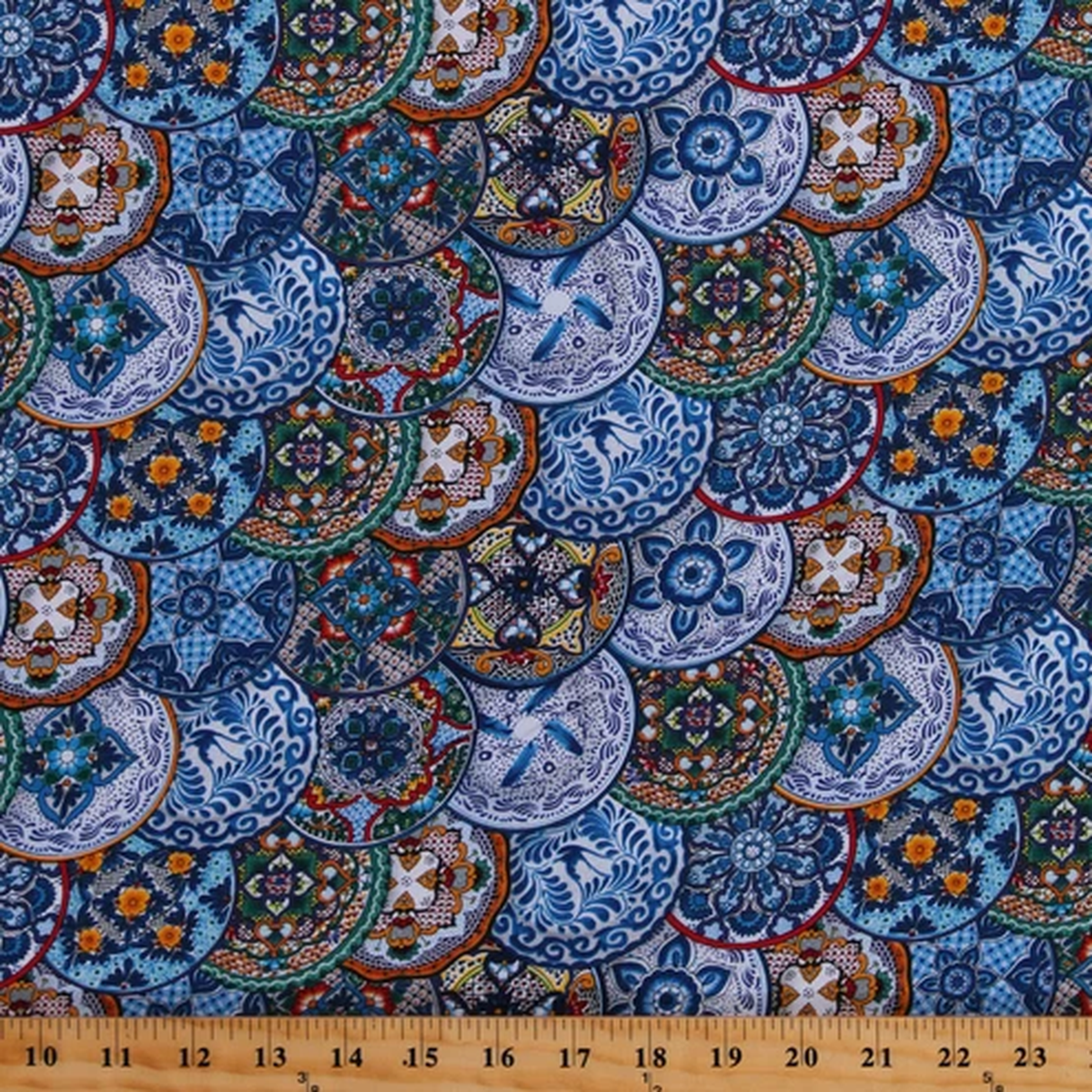 Pebbles, Stones, FABRIC, Elizabeth's Studios, Landscape Medley, 684-GOLD