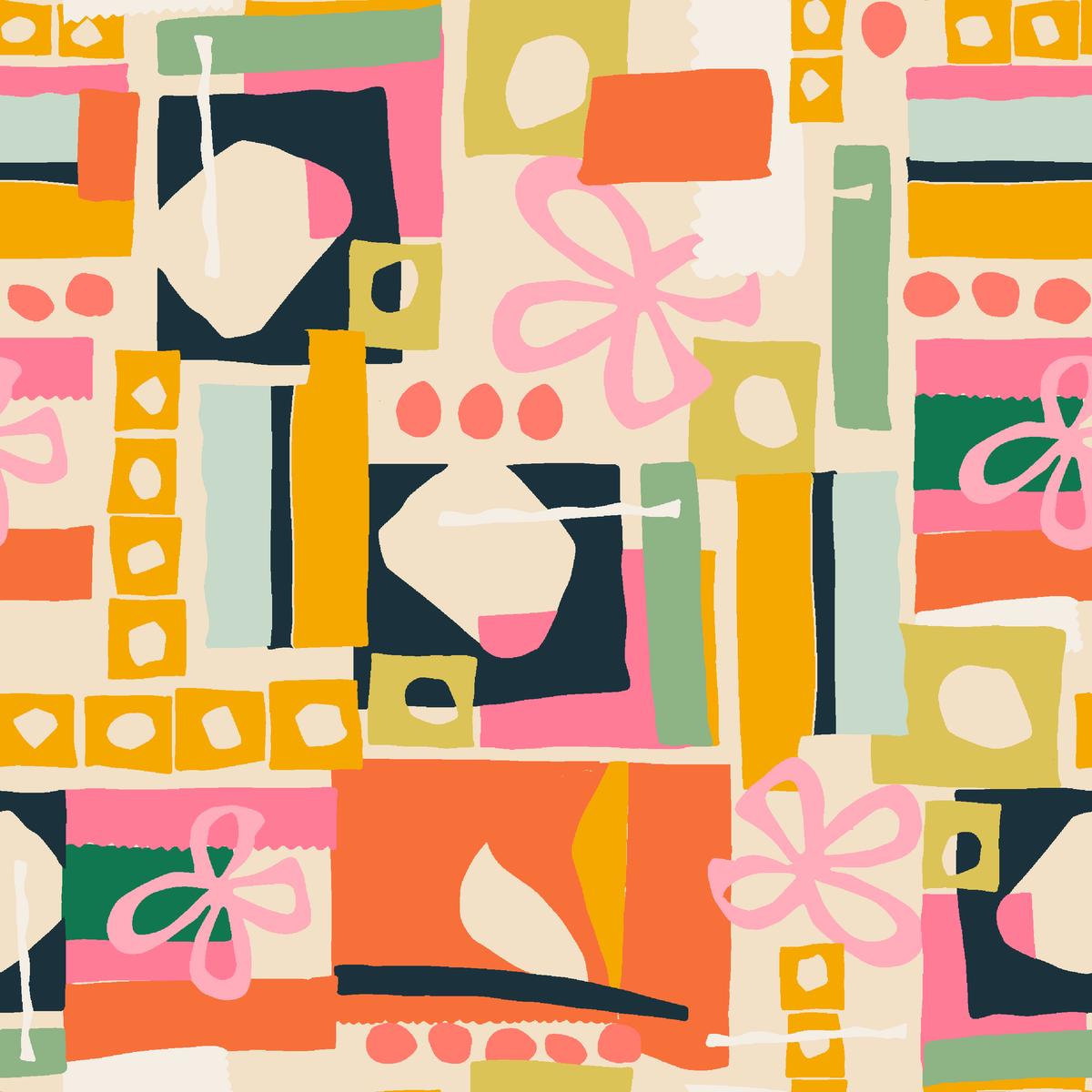 Breathe Live Explore Floral Fly Sunset Fabric