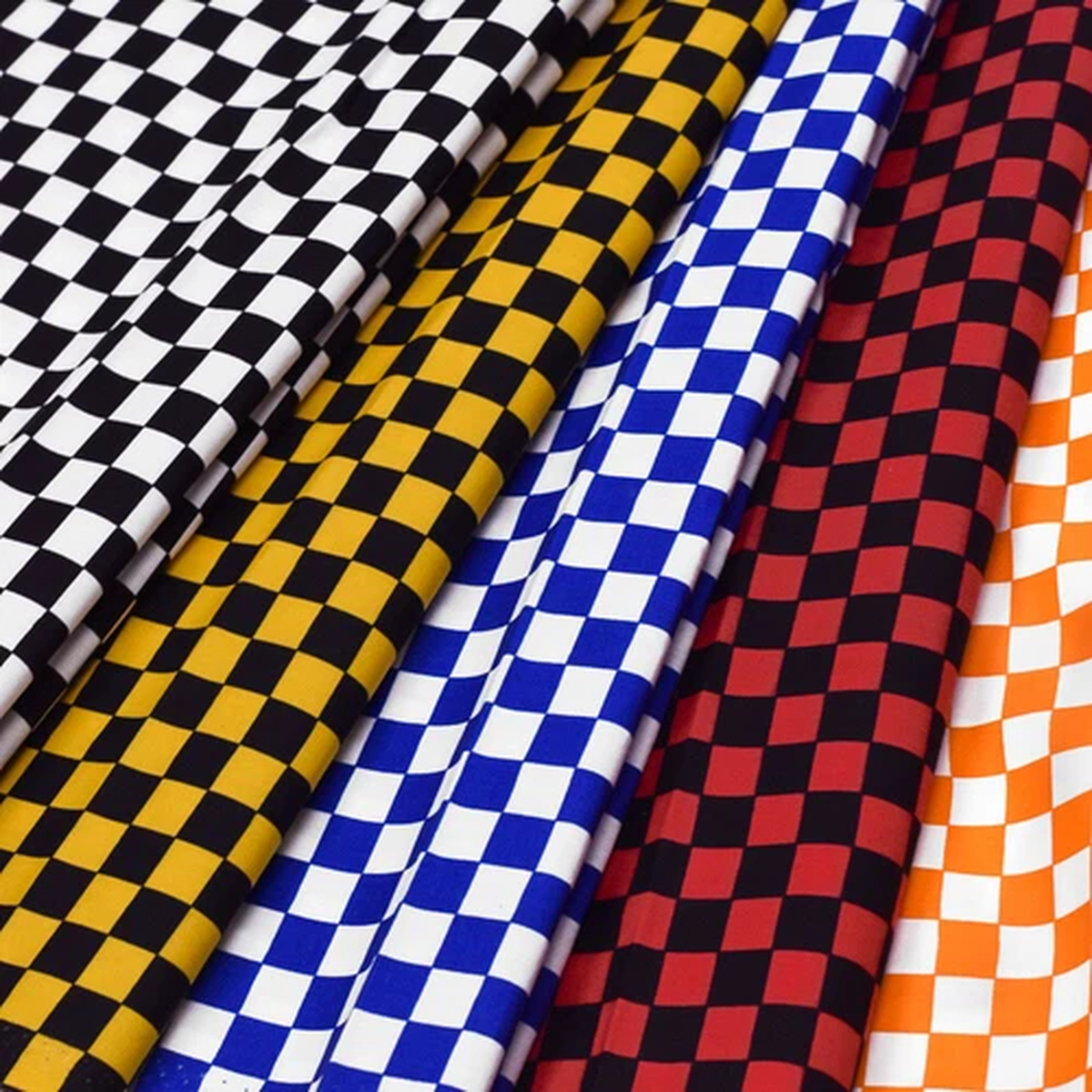 Checkered Print Fabric 100% Cotton Retro Geometric 58/60