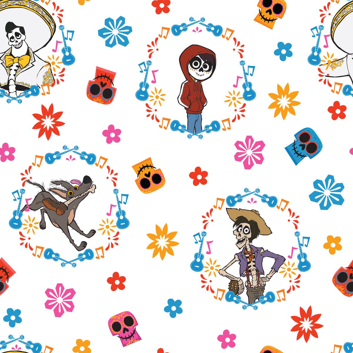 Disney Pixar Coco Musical Wreath Fabric