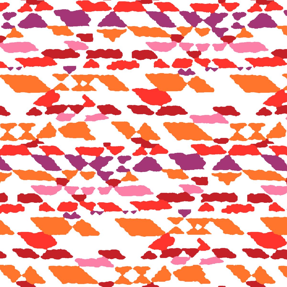 Donte on Orange & Purple Fabric