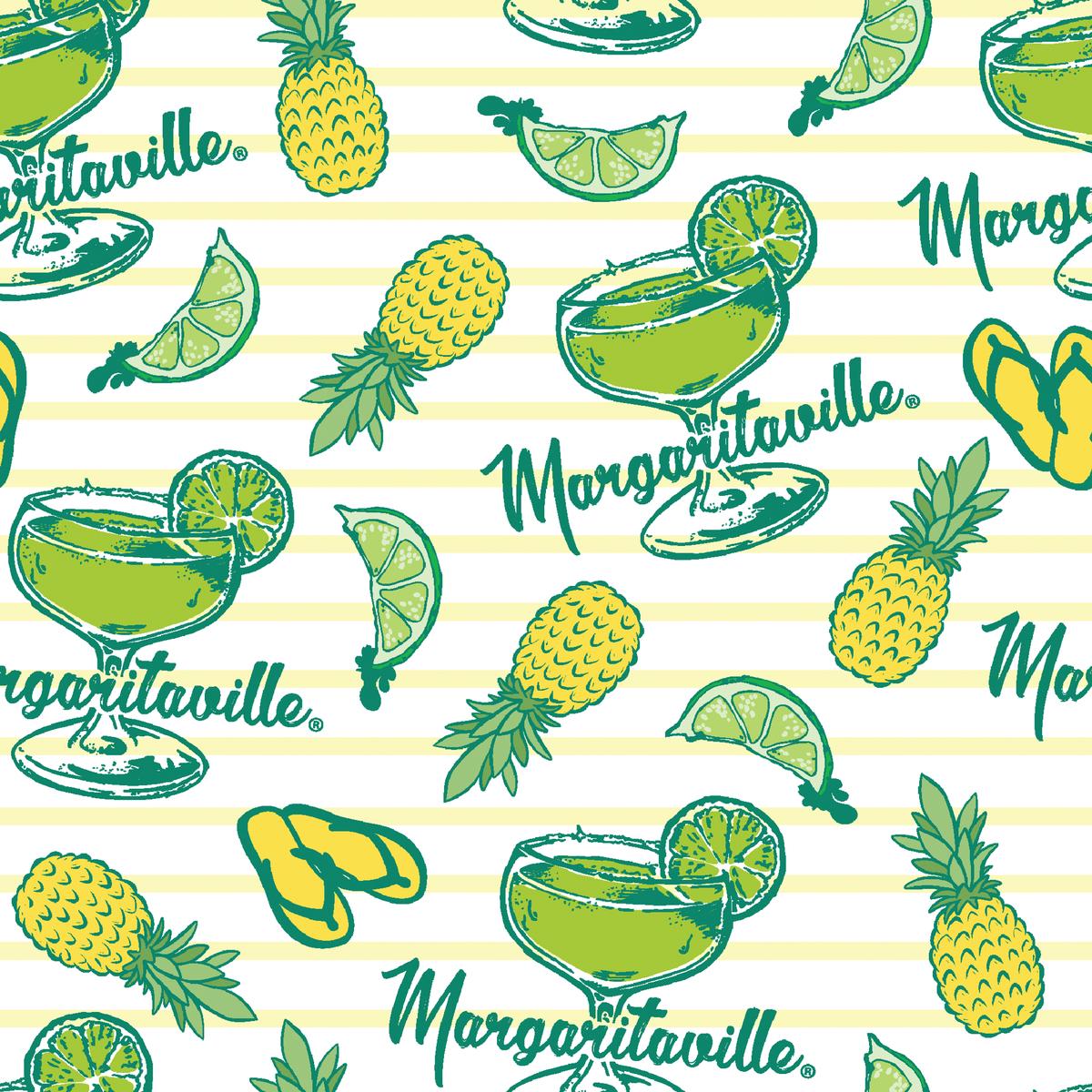 Margaritaville - Island Paradise - Tropical Cocktail Fabric