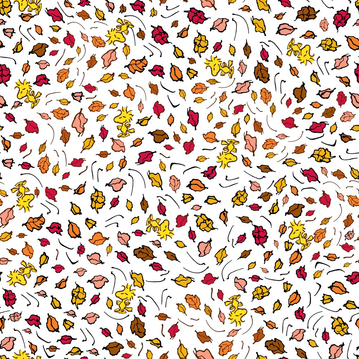 Peanuts Woodstock Fall Frolic Fabric