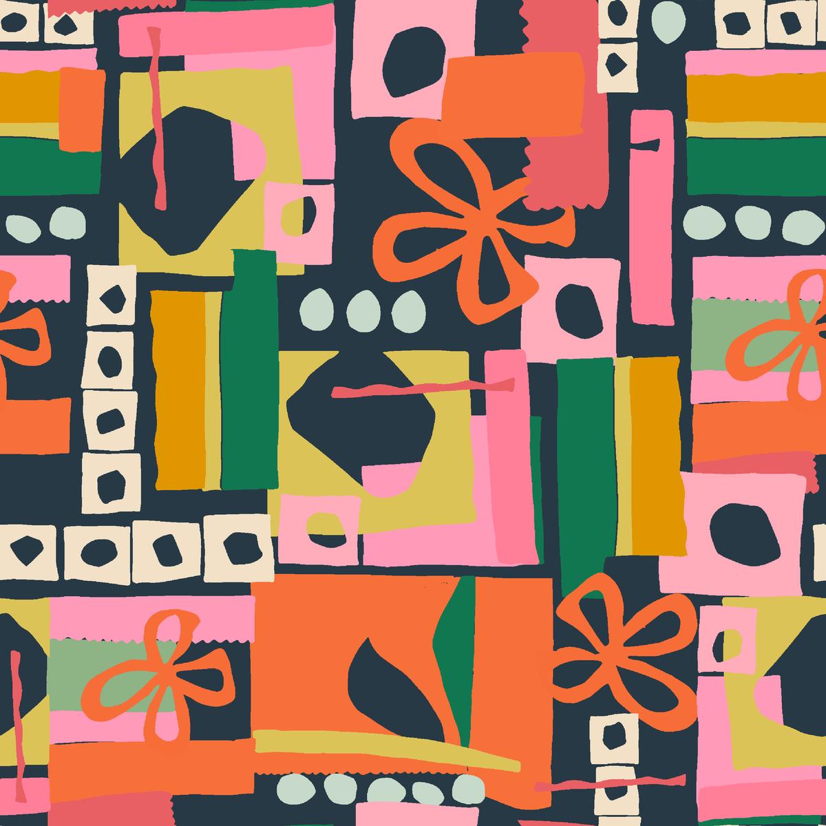 Breathe Live Explore Floral Fly Jewel Fabric